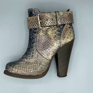 Barbara Bui Grey Ankle boots in Snakeskin (37)  - FL-SH-070